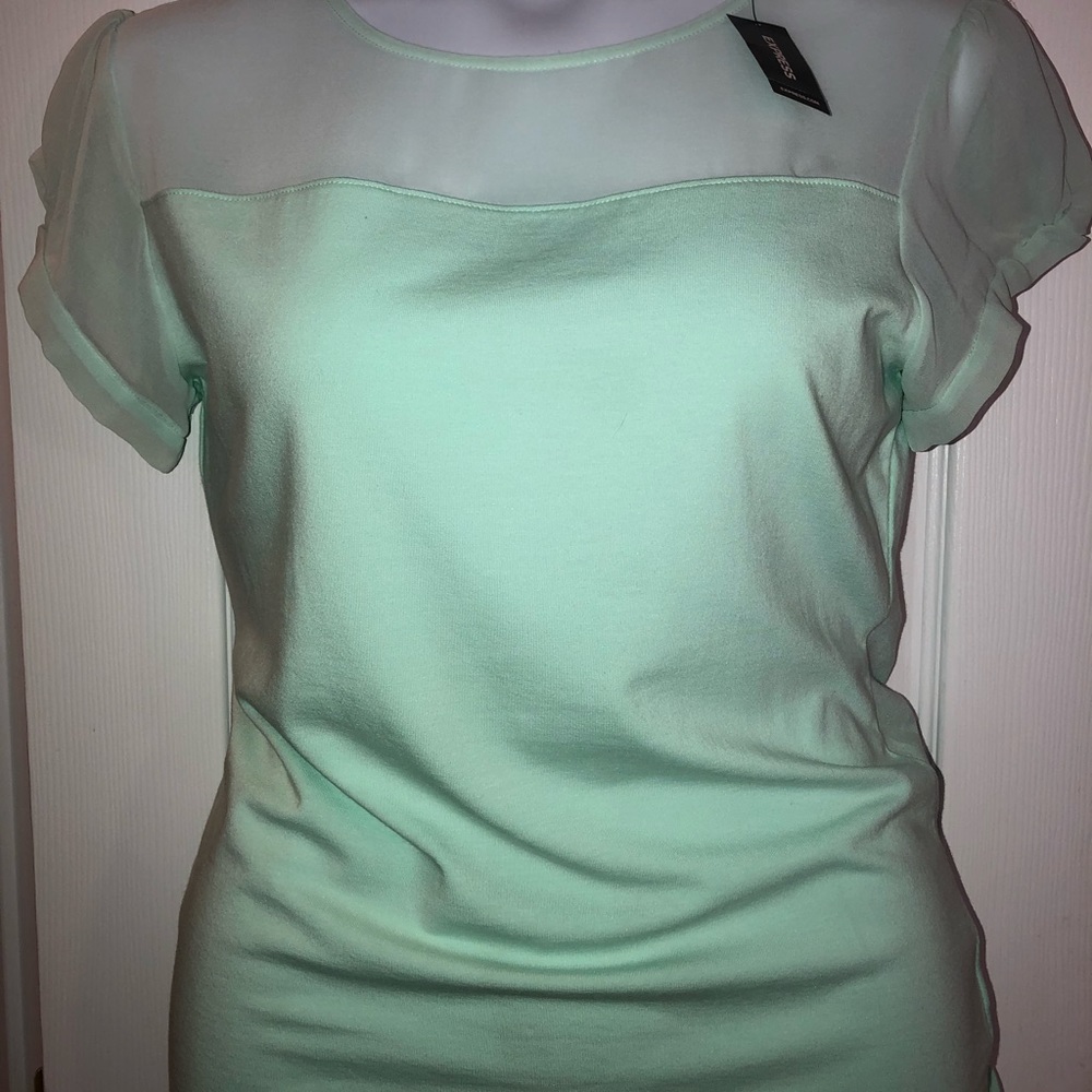 Express Shirt, Mint Green -Sz L